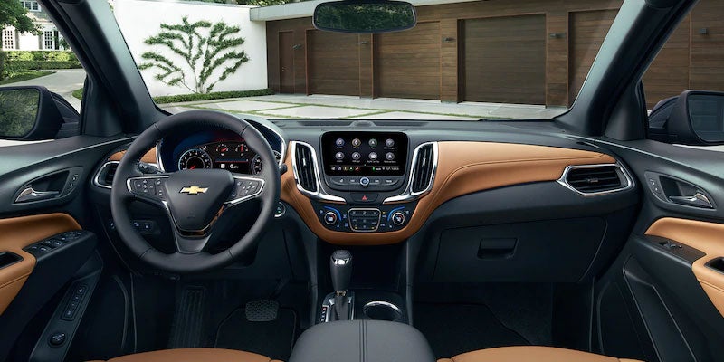 2021 Chevrolet Equinox showing off beige and black interior