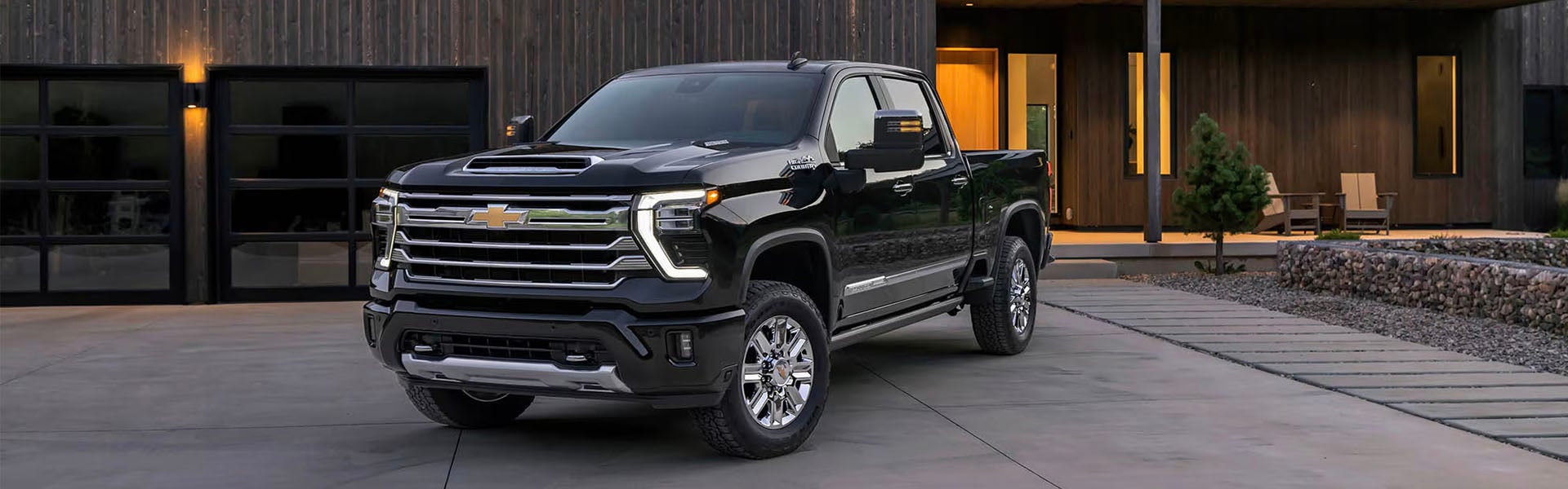 Black Chevrolet Silverado 2500HD in a nice parking area